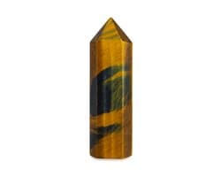 S4H Tijgeroog Gepolijst Punt – Goud & Blauw (85-110 gram) – Hoge Kwaliteit