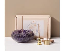S4H Amethist Wierook Set – Innerlijke Wijsheid & Spirituele Bescherming