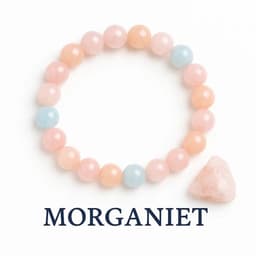 S4H Morganiet Kleurrijk Edelstenen Armband 8 mm kralen / size 18 cm