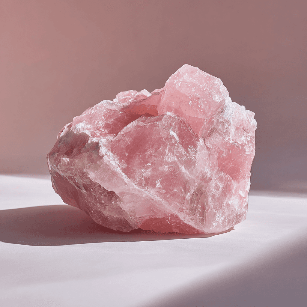 S4H - Ruwe Rozenkwarts Brok | Edelsteen voor liefde en innerlijke rust – 1.25 kg tot 1,5 kg