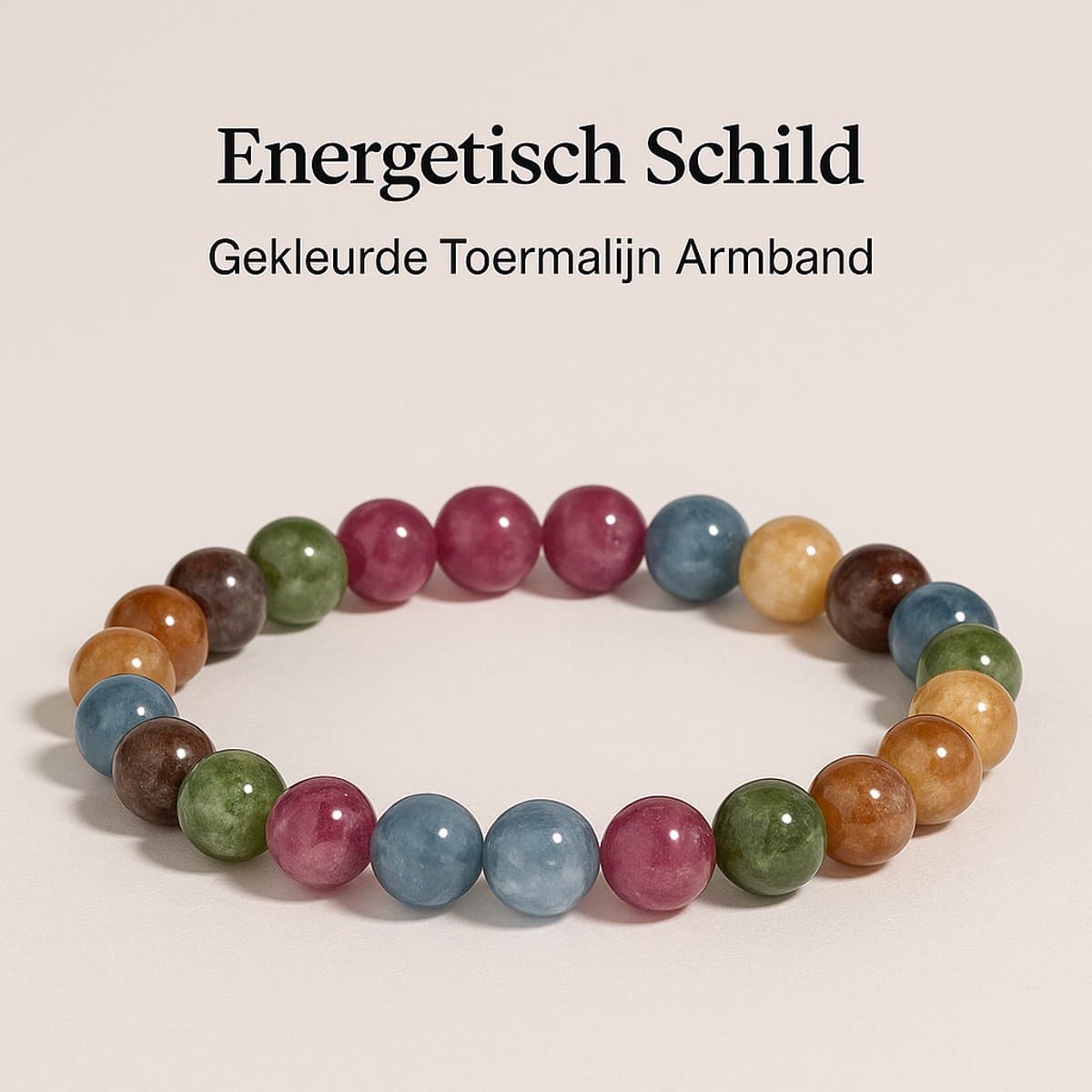 S4H - Gekleurde Toermalijn Armband – 8 mm Edelstenen | Kracht & Bescherming