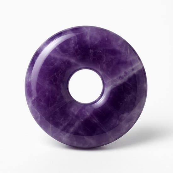 S4H - Gepolijste Donutvormige Amethist Edelsteen 30 mm