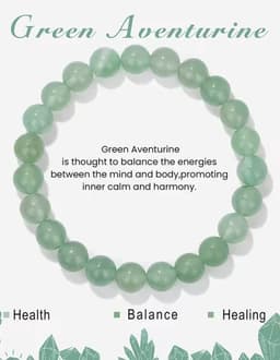 S4H AVENTURIJN GROEN Edelstenen armband 8mm kralen / size 17cm