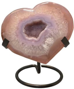 S4H Roze Amethist Gepolijste Hart – 100mm x 80mm – 182 gram