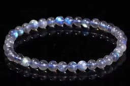 S4H MAANSTEEN A5 KWALITEIT BLAUW Edelstenen armband / Hoogste kwaliteit 6 mm kralen / size 18 cm