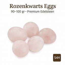 S4H Rose Quartz Eggs (90–100 gr) – Premium Gemstone