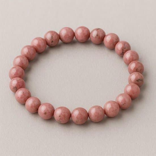 S4H Rhodoniet Armband – 8 mm Edelstenen / 18 cm Rhodoniet A7 Kwaliteit