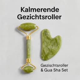 S4H Gezichtsroller & Gua Sha Set – Groene Jade