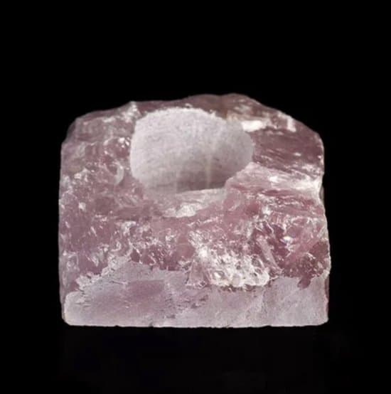 S4H Ruwe Paarse Kristal Theelichthouder – Uniek en Spiritueel