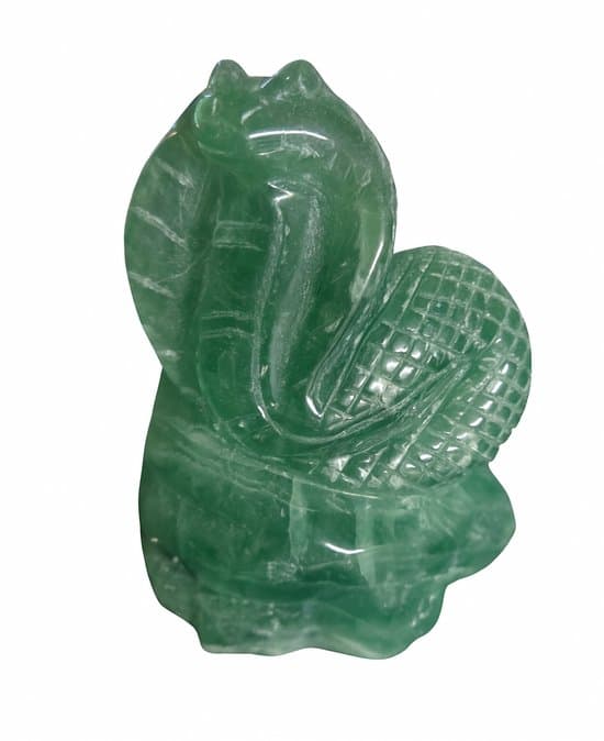 S4H Groene Aventurijn Slang – Handgesneden Edelsteenbeeld | 1150 gram | afmeting 14 x 10 cm