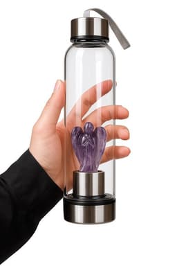 S4H – Amethist Engel Waterfles (Edelsteen Infuser)
