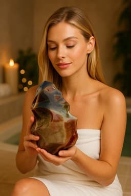 S4H - Vuur Agaat Oceaan Jaspis Gepolijst- Hoogste kwaliteits edelsteen- 656 gram