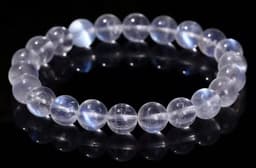 S4H MAANSTEEN BLAUW Edelstenen armband / Hoogste kwaliteit 8 mm kralen / size 18 cm