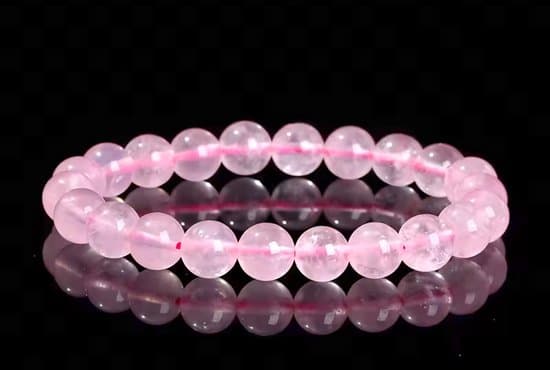 S4H Rozenkwarts A7 Kwaliteit Edelstenen Armband 8 mm kralen / size 18 cm