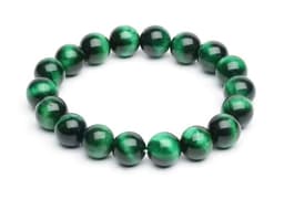 S4H TIJGEROOG Groen EDELSTENEN ARMBAND 8 MM KRALEN / SIZE 18 CM