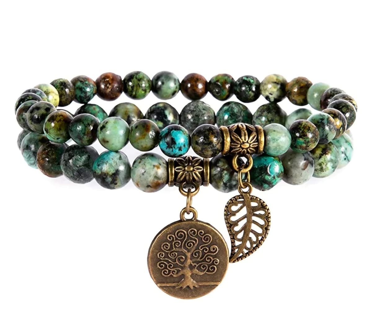 S4H amazonite Buddha Armband – 8 mm kralen – Bescherming & Balans