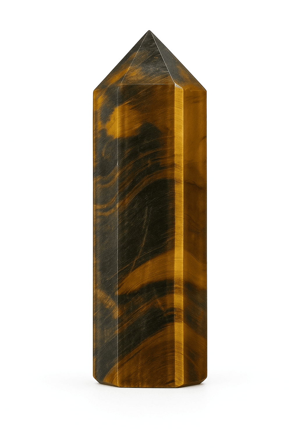 S4H Tijgeroog Punt – Goud & Blauw (Hoge Kwaliteit, 85–110 gram)